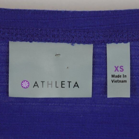 Athleta Limitless Women's XS Purple Scoop Neck Long Sleeve Activewear Top - Picture 7 of 9
